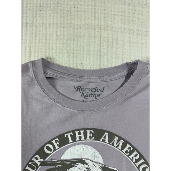 Recycled Karma Rolling Stones US Tour 1975 Vintage Graphic Band Tee distressed M - Picture 5 of 10